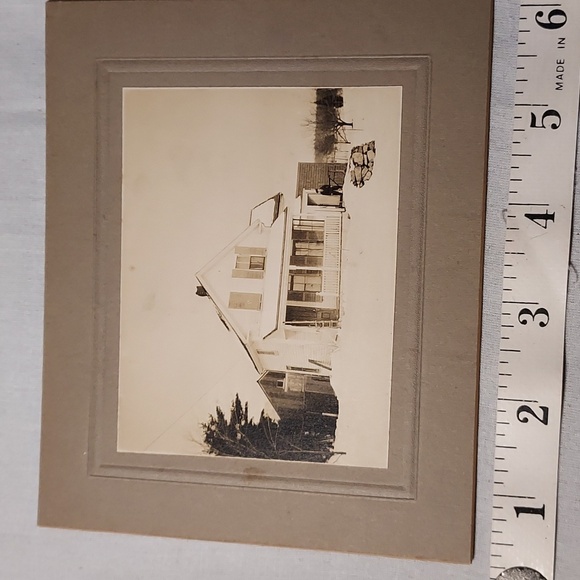 Antique Cabinet Card Photos of Houses Marked W E Smith Reading Mass - Picture 6 of 10